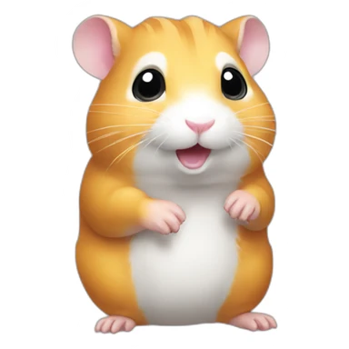 hamster-with-big-claw sticker