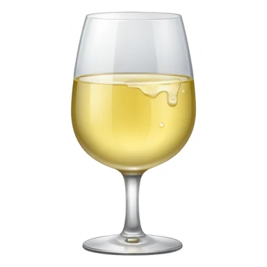 glass of white wine  sticker