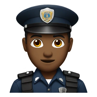 police with black beret  sticker