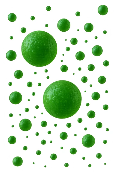 particelle di linfa umana 3d sticker