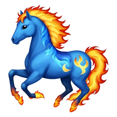 fire horse 2026 blue sticker