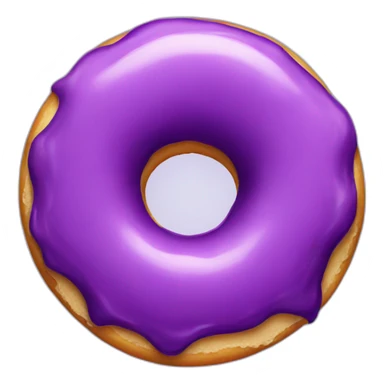 purple donut sticker