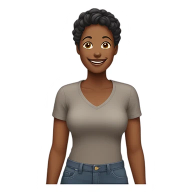Happy black Mom sticker