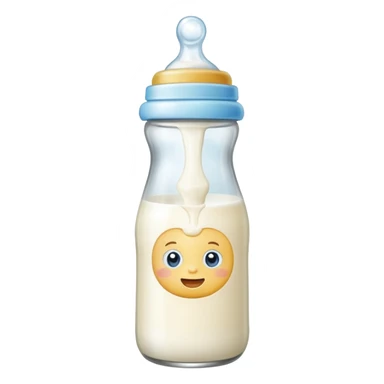 A cute baby bottle sticker