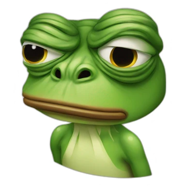 pepe frog with glass angry sticker