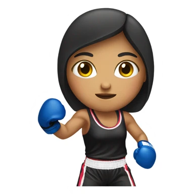 A Mexican girl boxing sticker