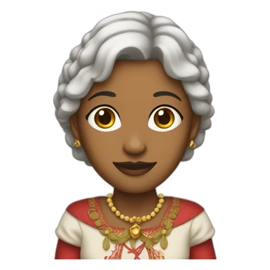 Femme bressane en costume traditionnel sticker