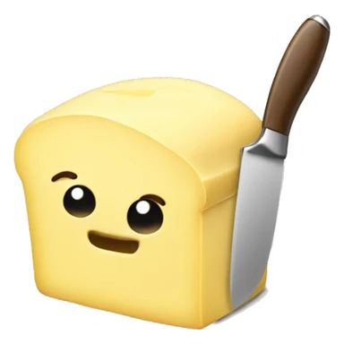 Butter with knife  sticker