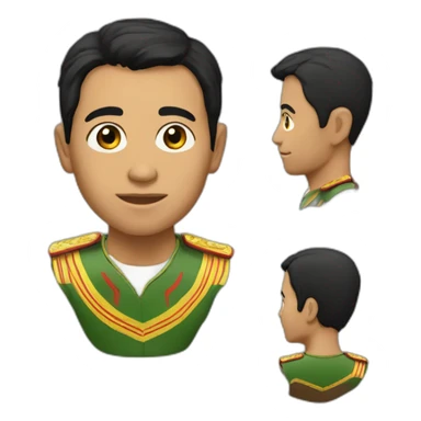 Caporal boliviano realistic sticker