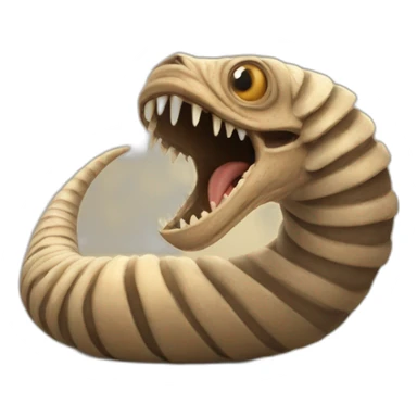 sandworm from the movie dune sticker