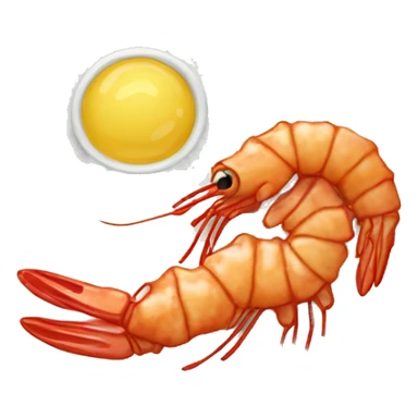 deep fried shrimp on plate sticker
