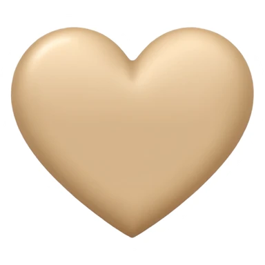 Beige heart  sticker