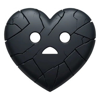 Black heart broken emoji i wana copy and past on my highlights name sticker