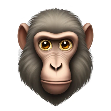 Baboon behind sticker