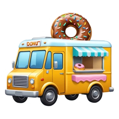 amazing donut truck sticker