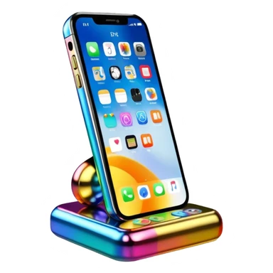 jeff koons style abstract cell phone sculpture  sticker