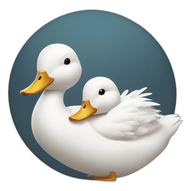 Canard amoureux sticker