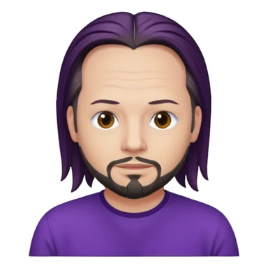 Jonathan Davis with purple shirt sticker