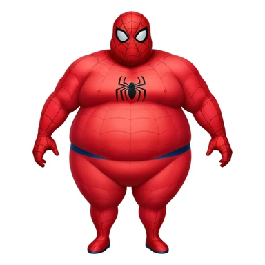 Fat fat fat spiderman sticker