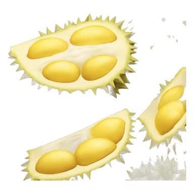Durian fruit sticker