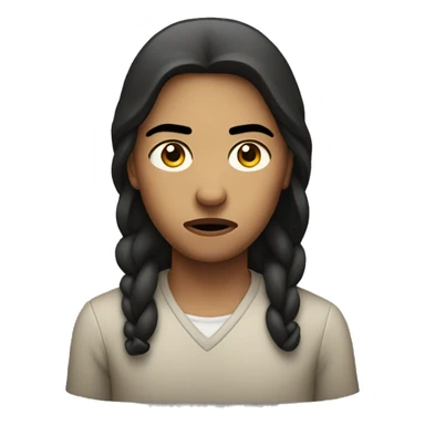 person looking annoyed side eye sticker