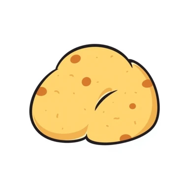 Korean egg bread, hand-drawn doodle style sticker