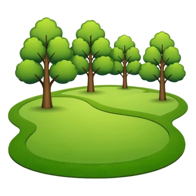 parque minimalista sticker