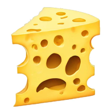 Shredded cheese sticker