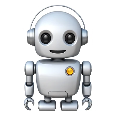 robot old cartoon simple kid toy white innocent funny adorable sticker