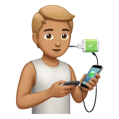 Playing iphone while charging sticker