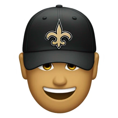 New Orleans saints baseball hat sticker
