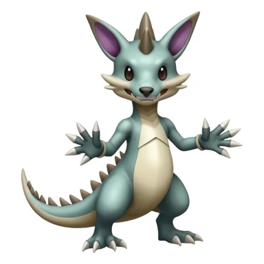 Shiny Koraidon-Marowak-Gabite-Fakémon-hybrid-creature (full body)  sticker