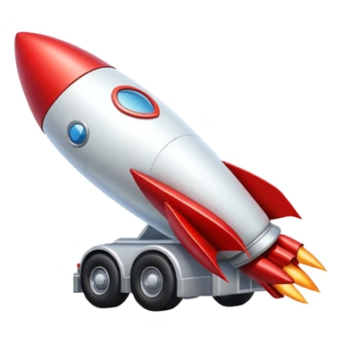 rocketship with truckbase logo on it sticker