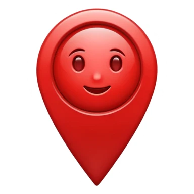 Red Location symbol sticker