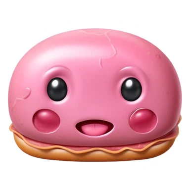 kawaii  alien👽 EMOJI made of SPAM MEAT sticker