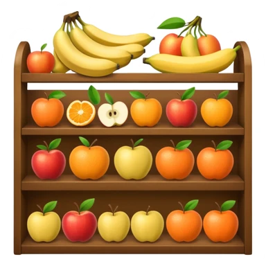 anaquel de frutas sticker