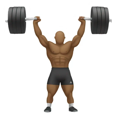A weightlifting weight  sticker