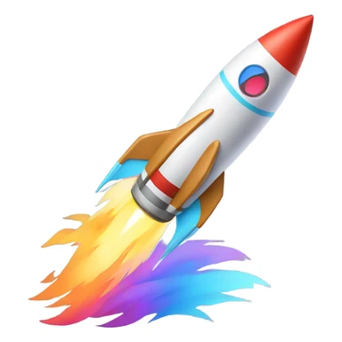 A coyote riding a rocket sticker