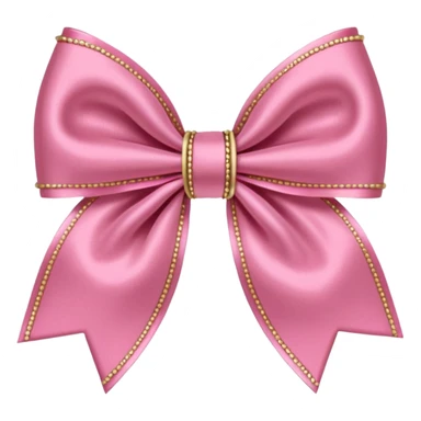 preppy pink mini coquette bow sticker
