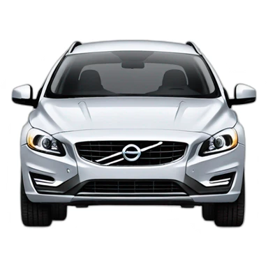 2012 volvo v60 front white sticker