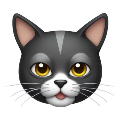 Cat wearing a mask sticker