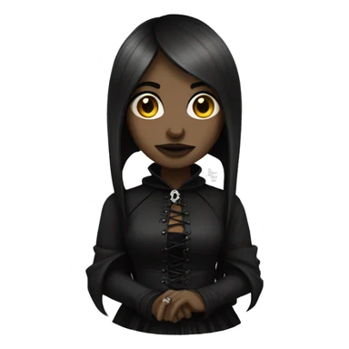 gothic style woman  sticker