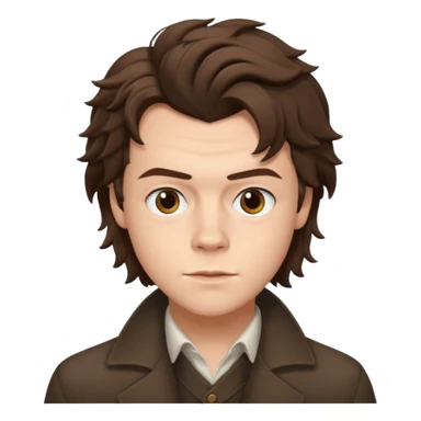 une joli personne qui ressemble a harry styles, avec beaucoup de details sticker