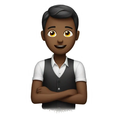 Boy betting in roulette sticker