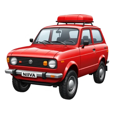 Soviet Niva car sticker