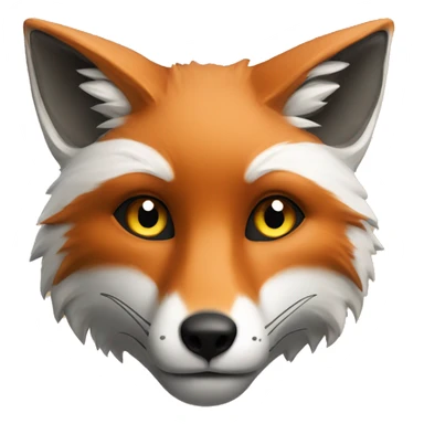 Fox yin yang sticker