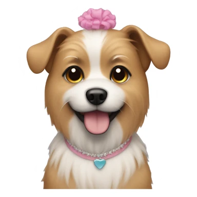 dog in a tutu  sticker