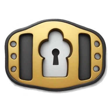 Keyhole belt buckle sticker