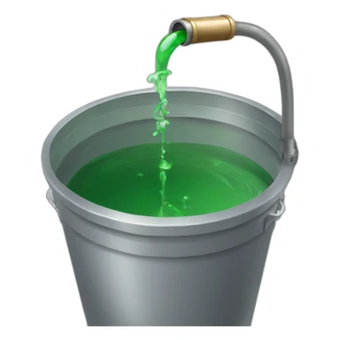 Siphon in bucket sticker