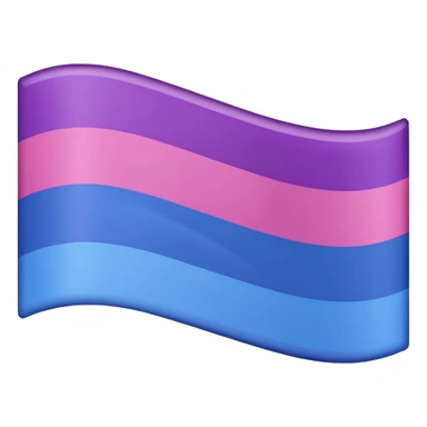 bisexual flag ordered colors sticker